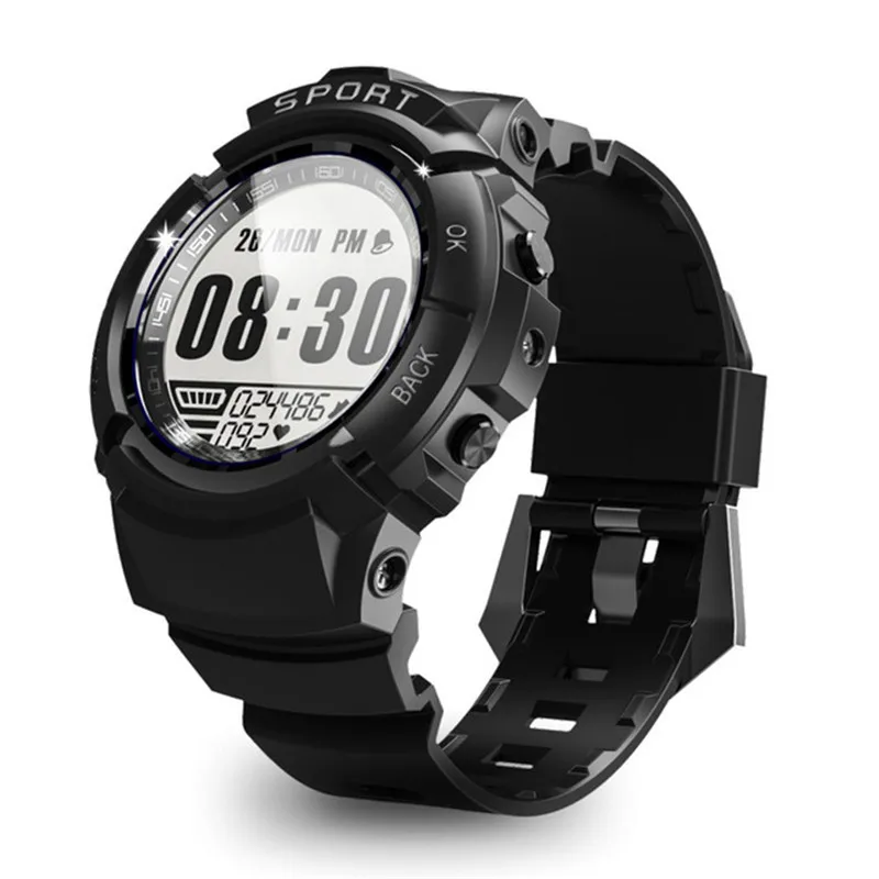 S816 Смарт часы для мужчин будильник IP68 Водонепроницаемый Smartwatch фитнес трекер динамический сердечного ритма Спорт Секундомер - Цвет: Черный