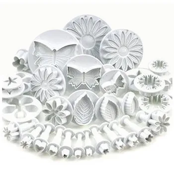 

33pcs Sugar Craft Cake Cookie Decorating Tools Cookie Mold Biscuit Mould DIY Craft 3D Bakeware Sets Fondant Plunger Tool Mold