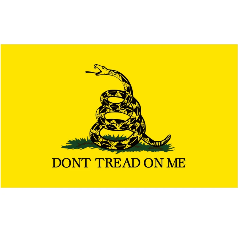 Custom Printed Flag 3 X 5 FT don't tread on me Tea Party Rattle Snake gads-den Flags