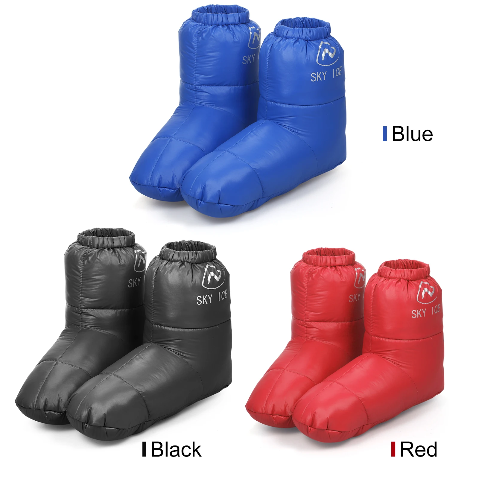 Duck Down Slippers Boots Down Foot Cover Socks Home Outdoor Camping Shoes Footwear For Men Women down slippers
