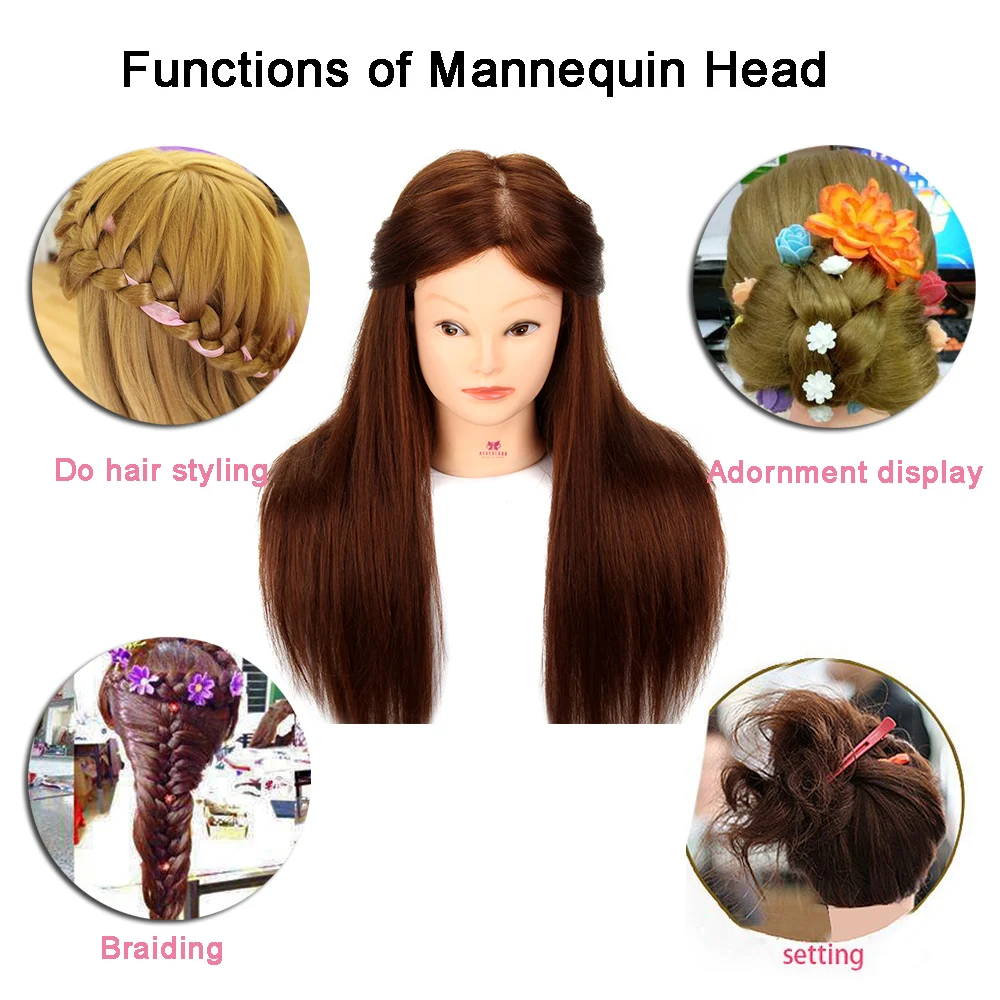 Голова трейннг голова дождя 90% настоящие длинные волосы прическа кукла дизайн