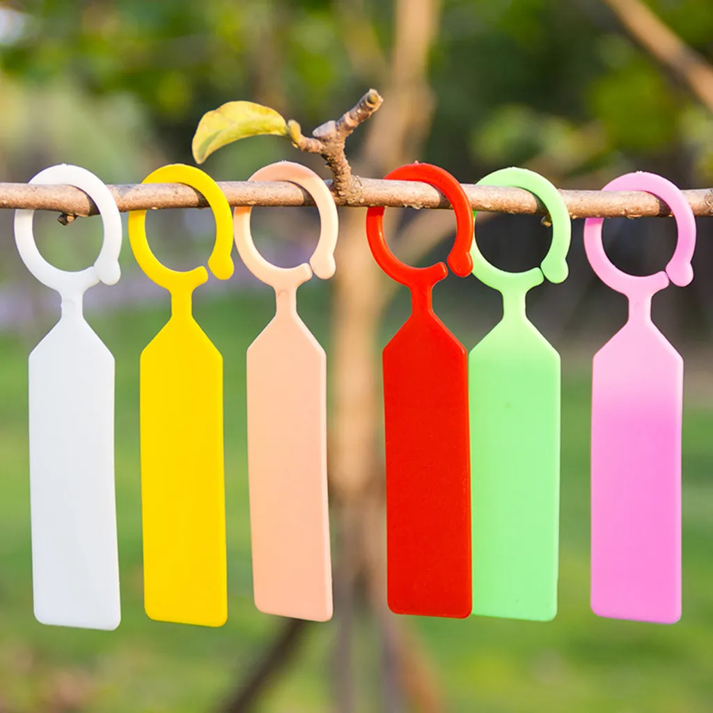 100pcs Gardening Labels PVC Irregular Shape Garden Tags Strip Line Label Plant Hanging Markers Mini Seed Signs Hot - Цена: 670,33 руб.