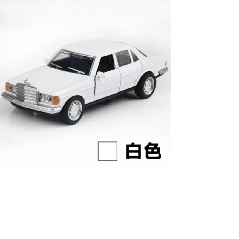 1/36 Boxed Toys For Children Classic Tiger Head Ben Diecast Vehicles Model Mercedes E-class W123 Double Door Car Gifts For Kids