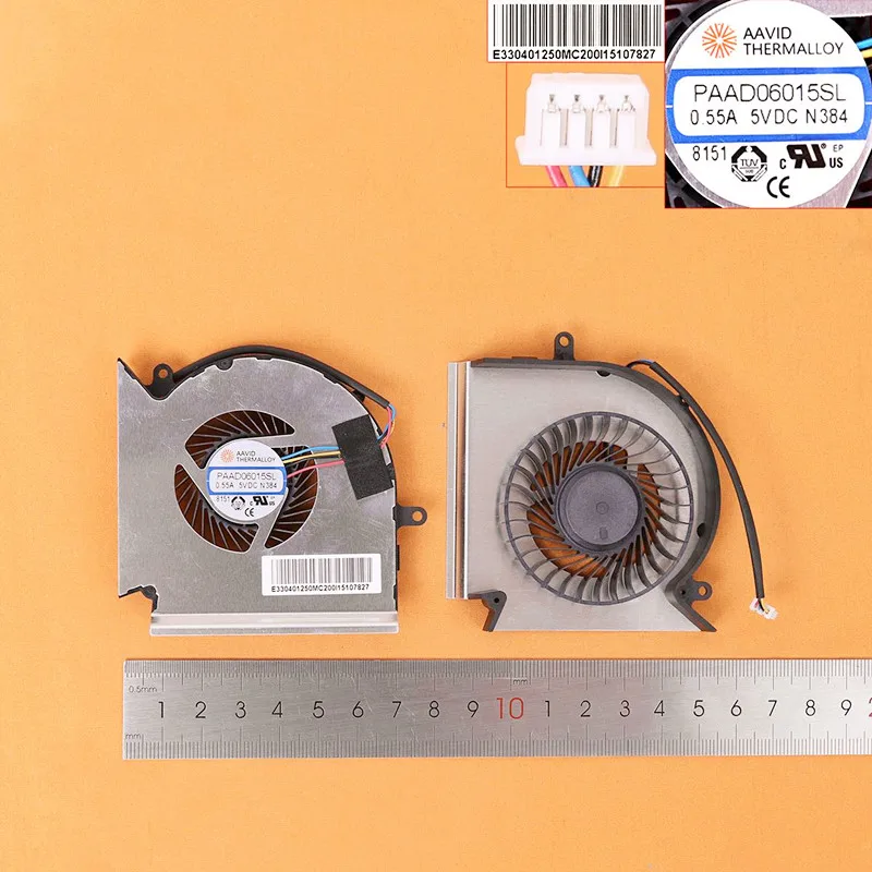 Вентилятор охлаждения ноутбука для MSI GE75 GP75 GE63 GP63 GV63 GE73 GL73 VR(для вентилятор графического процессора,, Версия 2) PN: PAAD06015SL