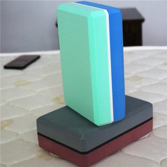 Yoga Block Multi colors Pilates EVA Yoga Brick Gym Foam  Stretching Aid Gym Pilates Yoga Block Exercise Fitness Sport 4