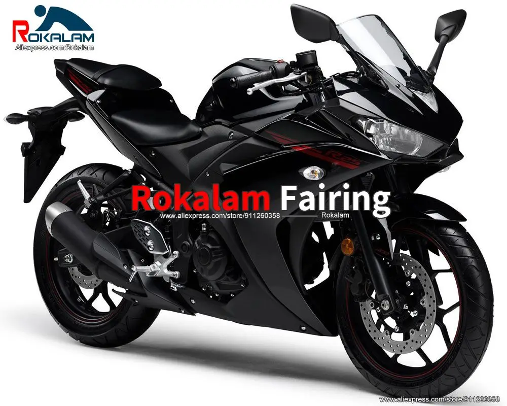 

Корпусы для Yamaha R3 R25, 15, 16, 17, R 3 R 25 2015 2016 2017 ABS Запчасти и аксессуары в байкерском стиле черного цвета Обтекатель Kit (литья под давлением)