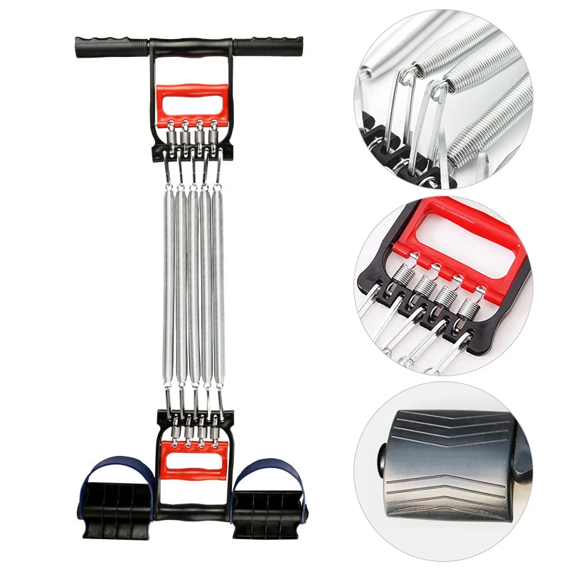 Chest Expander Spring Men Tension Puller Fitness Stainless Steel Muscles Exercise Resistance Bands