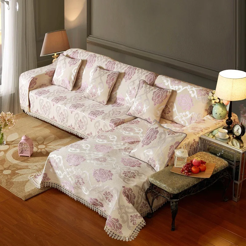 

Thick Anti-slip Chenille Sofa Cover Full Cover Sofa Cover Fabric Sofa Cushion Four Seasons Universal All Edges Included Sofa Sli