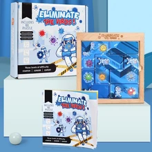 Puzzle Tangram 3D en bois pour attraper le voleur, Puzzle, jeu de cerveau, enseignement sensoriel, capture, cube de construction, éducatif 