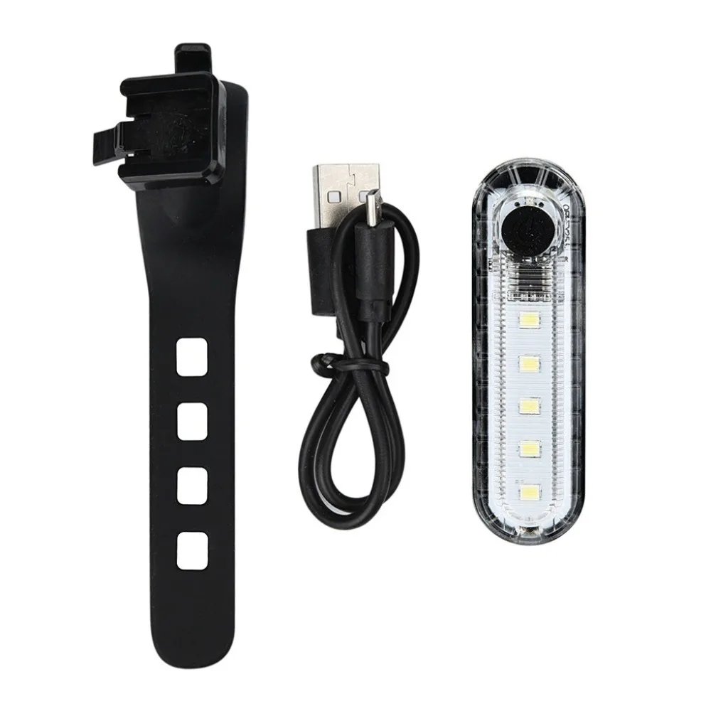 2Pcs LED Bicycle Bike Cycling Rear Tail Light USB Rechargeable Portable Light, USB Style Rechargeable AlarmLamp Taillight 2