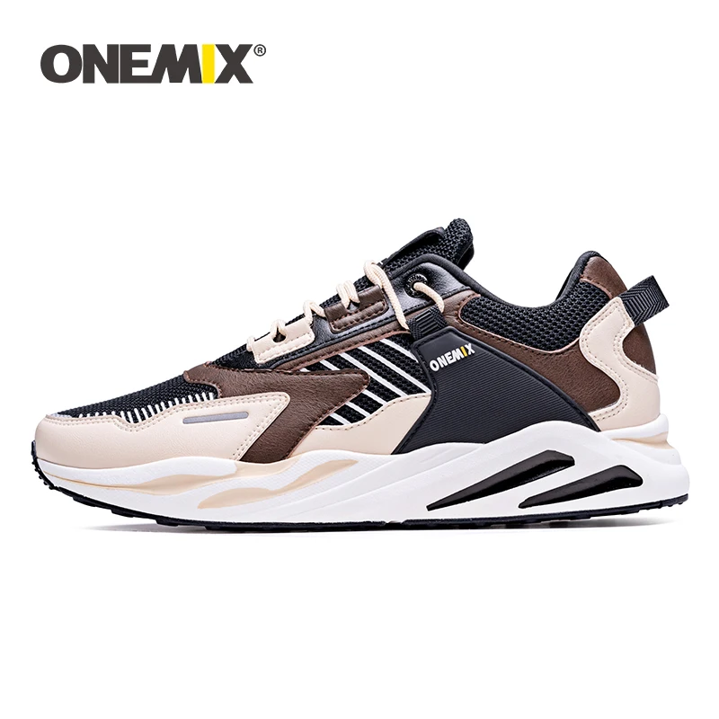 Jogging Shoes Sneakers ONEMIX Retro Outdoor Comfortable Large-Size Mens Travel Wild