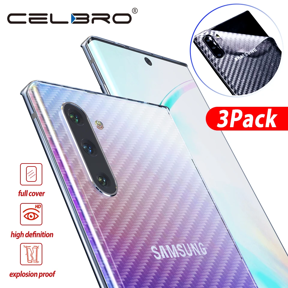 Матовая задняя наклейка для Samsung Galaxy Note 10 Plus защитная пленка экрана plus углеродная
