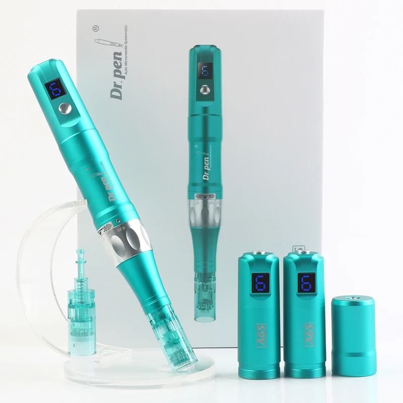 Dr. Pen Ultima A6S Professional Microneedling Pen Electric Wireless Derma Auto Pen Best Skin Care Tool Kit for Face and Body