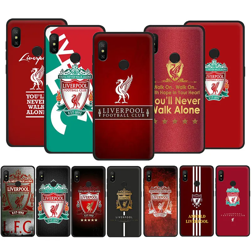 EWAU Liverpool Club мягкий черный ТПУ силиконовый чехол для телефона чехол для Xiaomi Redmi Note 4 4X5 6 7 8 pro 5A Prime