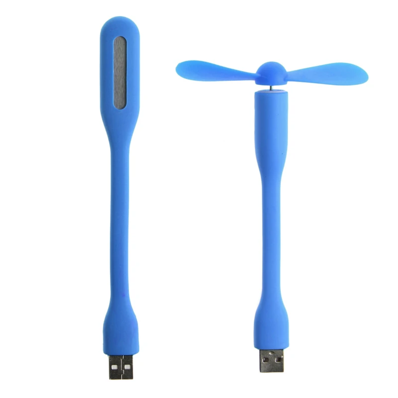 4N2502-BL Гибкий USB вентилятор USB светодиодный светильник лампа для MacBook ноутбука ПК power Bank - Цвет: 4N2502-BL