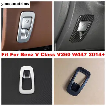 

For Mercedes-Benz V Class V260 W447 2014 - 2019 Electrical Park Handbrake Hand Brake EPB Button Carbon Fiber / Matte Cover Trim