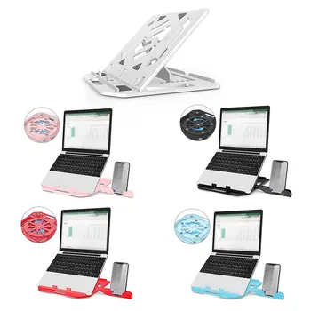 

Notebook Computer Stand Desktop Lifting 7 Inclined Angle Rack Folding Cooling Rack Bracket Adjustable Stand With Phone Stand