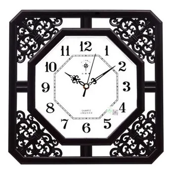 

Large Wood Vintage Wall Clock 3d Silent Mechanism Replacement Quartz Wood Carving Loft Zegary Na Sciane Farmhouse Decor SC161