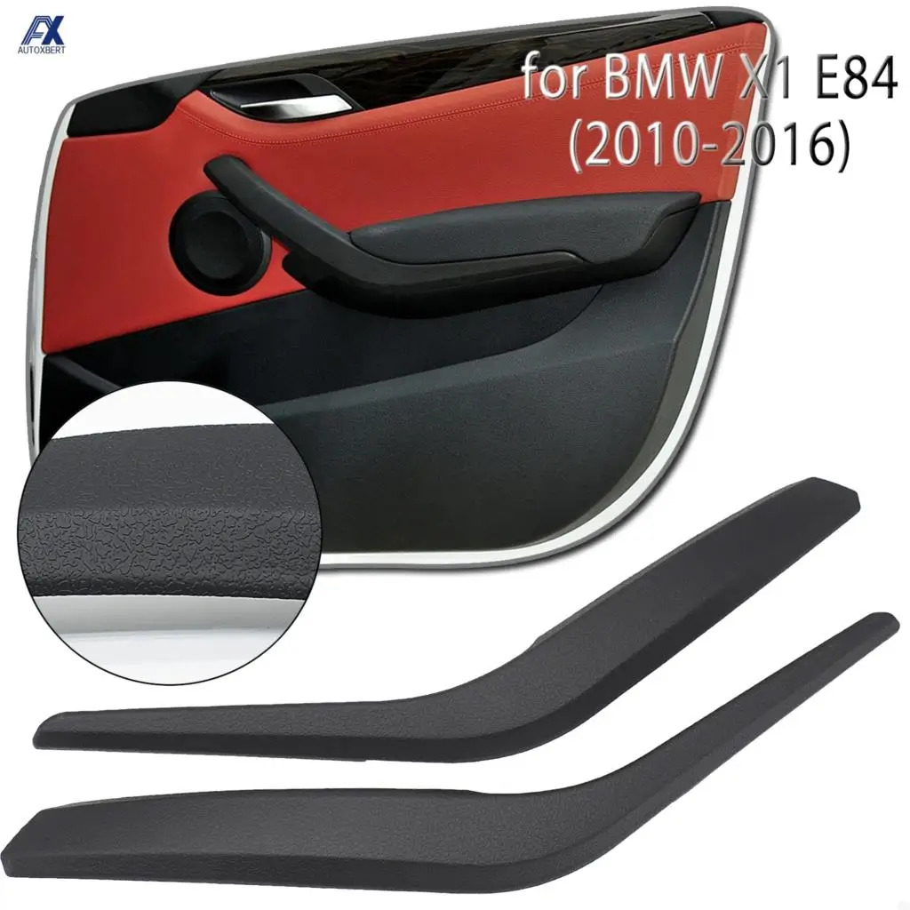 Car Inner Door Panel Handle Pull Trim Cover Interior Front Rear Left Right Side For BMW X1 E84 2010-2016 Replacement Parts Black |