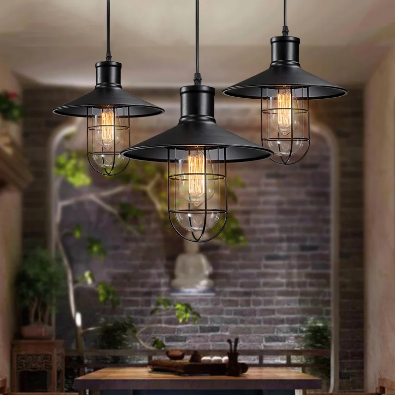 

Loft Continuous System Rural Originality Industry Wind Restaurant Bar Platform Personality Wrought Iron Single Head A Living