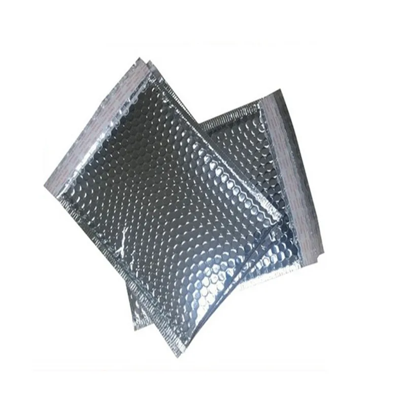

40pcs 5 sizes Large small Sliver Wrap Glitter Metallic Bubble Mailer Bag Gift Bag Aluminum Foil Seal Bubble Envelope Gift Bag
