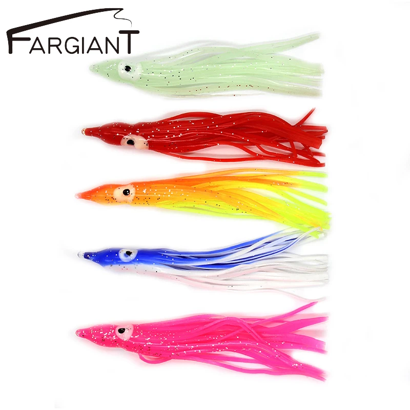 

FARGIANT Colour Small Octopus Lure Ultralight 2g 9.5cm Drag Fishing Soft Bait Mini- Software Squid Pseudo Bait Fishing Lure Bait