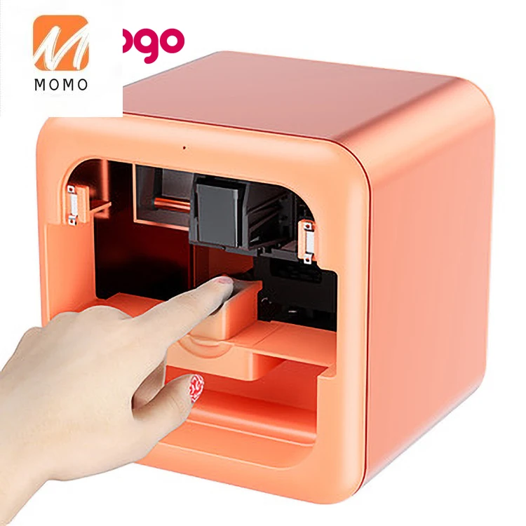 3 years guarantee nail art printer machine 5 nails printing at same time  with computer and touch screen inside nail printer CE