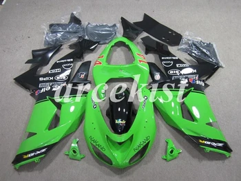 

4 Free Gifts New ABS Motorcycle Full Fairings Kit Fit For Kawasaki Ninja ZX-10R 2006 2007 06 07 10R bodywork set Green
