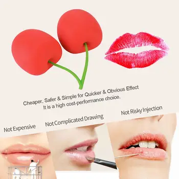 

1Pcs New Lip Plumper Cherry Thick Full Silicone Lips Suction Devices Suction Pumps Filler Enhancers Beauty Tool For Women Gifts