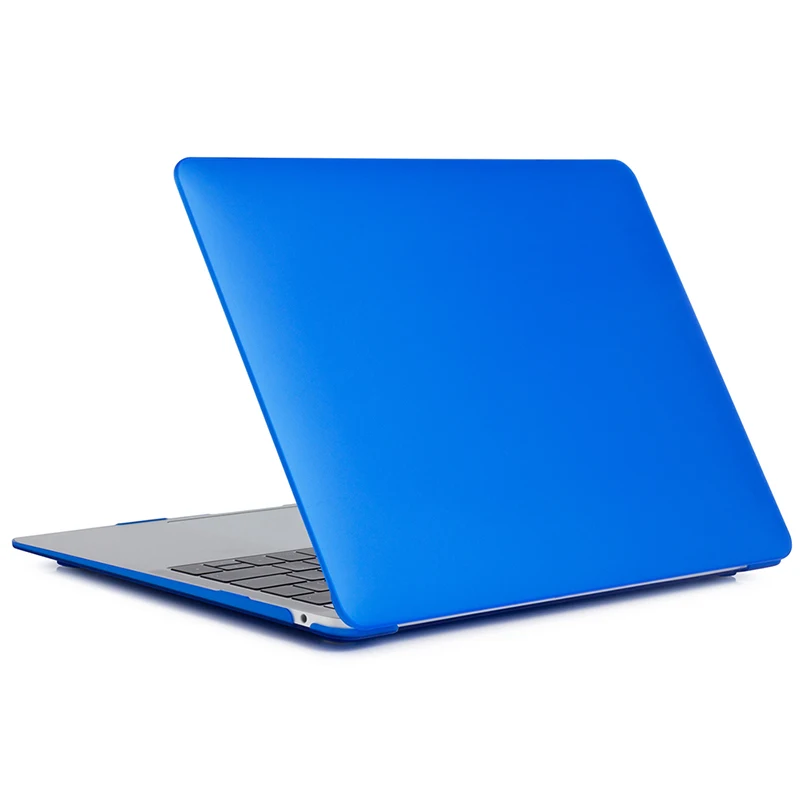 Темно-синий Для Apple MacBook Air Case A1932 13,3 дюймов анти-капля и пылезащитный матовый сплошной цвет Жесткий чехол оболочка - Цвет: Темно-синий
