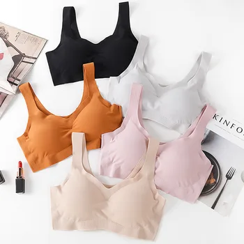 

Seamless Bra Sports Yoga Vest No Steel Ring Viscose Fiber Comfortable Zero Binding Sleeping for Women