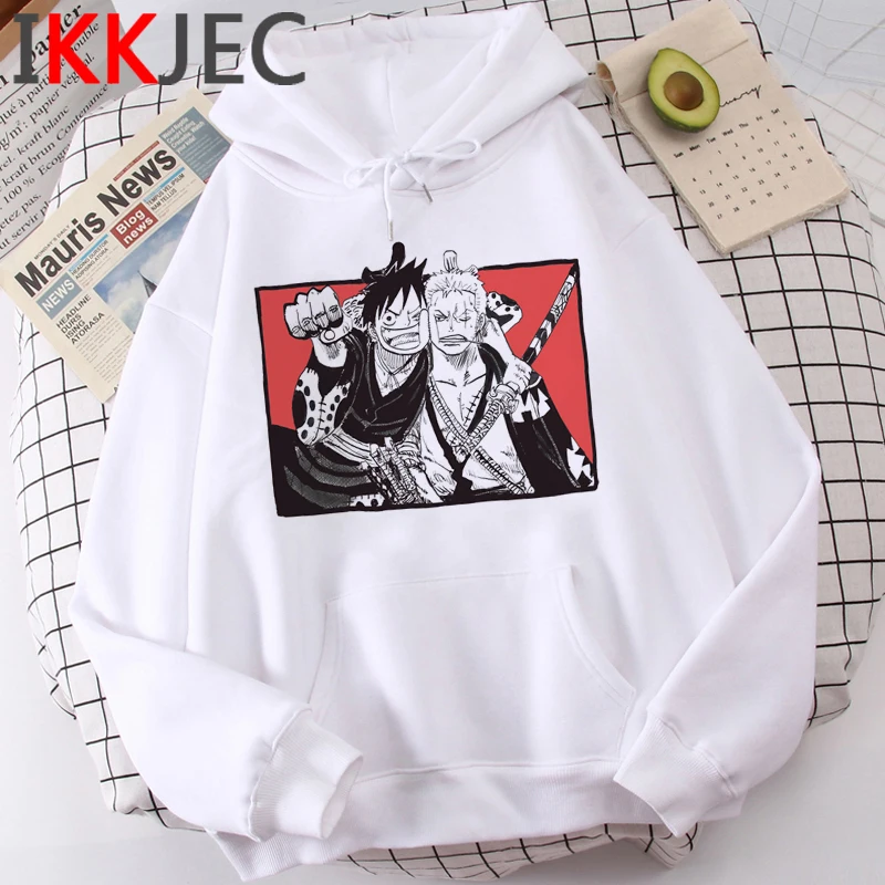 Sudadera con capucha de One Piece Luffy para hombre, ropa para parte superior masculina, estilo harajuku grunge, con estampado estético y2k