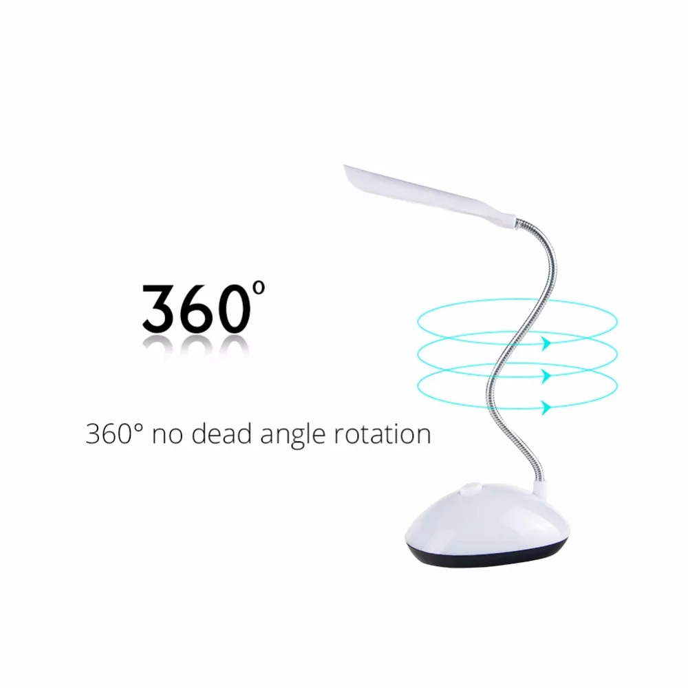 4 Colors Mini LED Desk Lamp Book Light AAA Battery Powered Eye-Protection Children Study Table Lamp 6