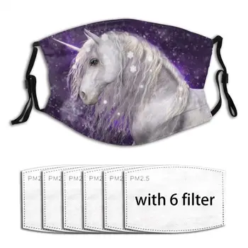 

Purple Unicorn Adults Mask With Replaceable Filter Dust Mask Face Mask