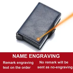Carbon Fiber RFID Slim Men's Wallet with Free Name Engraving - Minimalist Design, 14 - Card Capacity (Blue)