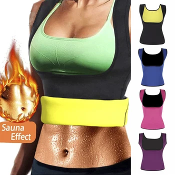 

Plus Size Shapewear Neoprene Sweat Body Shapers Vest Waist Trainer Girdle Corset Top Weight Loss Slimming Vest fajas modeladoras