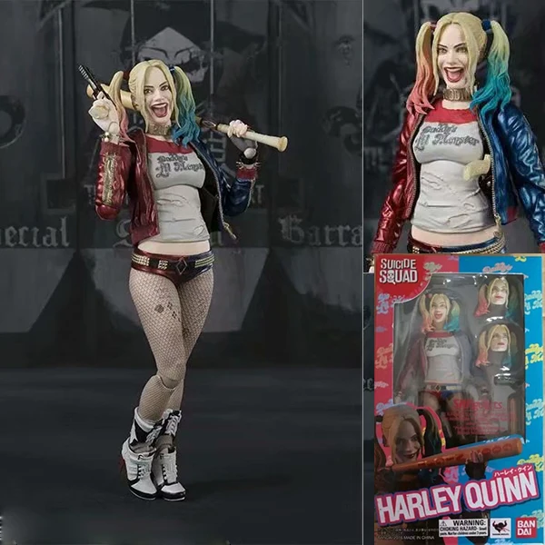Экшн фигурка отряда самоубийц игрушки Harley Quinning модель Джокера SHF коллекционные