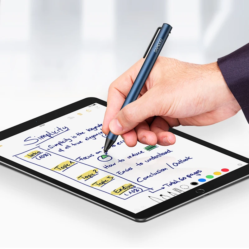 Xiaomi Wacom Bamboo стилус для сенсорного экрана длительное время ожидания наконечник для быстрого заметки идей на вашем Iphone и Android устройствах
