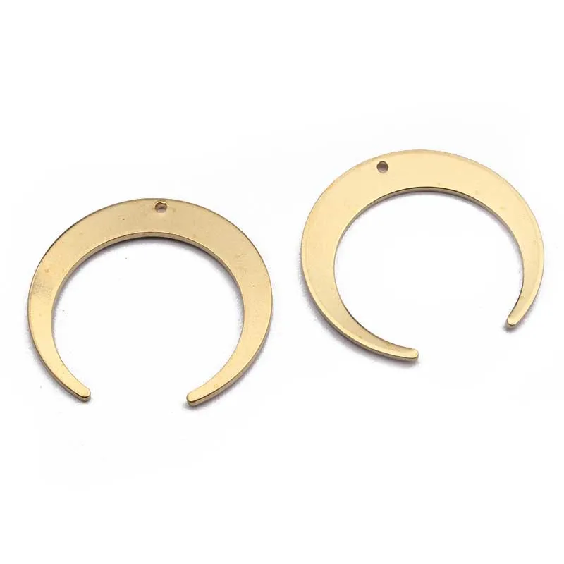 10 Stück 27x26mm Rohmessing Mond Charms Anhänger für DIY Ohrringe Halskette Armband Charms Schmuckherstellung Handgemachtes Zubehör – Detail 11