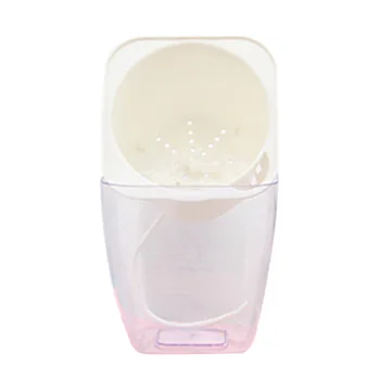 

Desktop Double Layers Flowerpot Decoration Planter Container Transparent Self Watering Office Home Garden Square ABS DIY