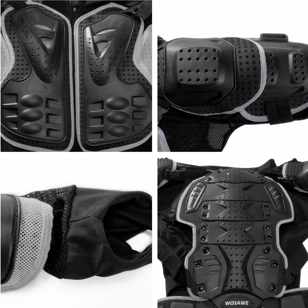WOSAWE Sports Motorcycle Armor Protector Jacket Body Support Bandage Motocross Guard Brace Protective Gears Chest Ski Protection WOSAWE Sports Motorcycle Armor Protector Jacket Body Support Bandage Motocross Guard Brace Protective Gears Chest Ski Protection