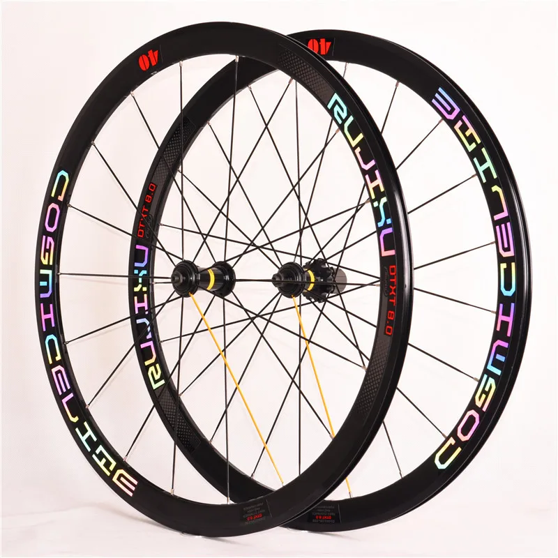 Ультра светильник 40 мм cosmic elite 700C сплав C/V Тормозные колеса для велосипеда BMX дорожный велосипед набор колесных колес для шоссейных алюминиевых колес
