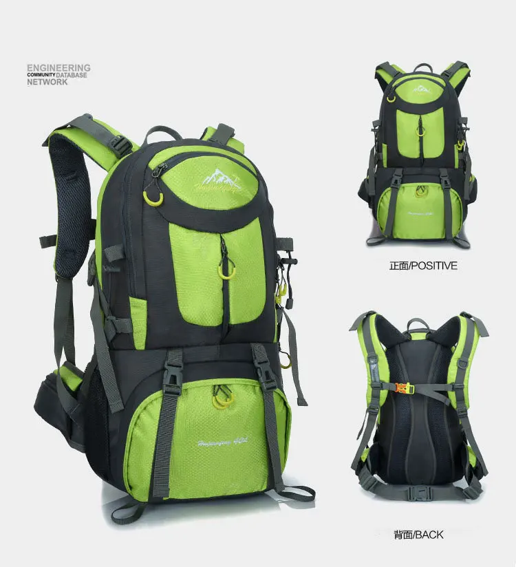 40L/50L/60L походный рюкзак, Водонепроницаемая спортивная сумка, рюкзак для путешествий, сумка для альпинизма, горного туризма, кемпинга, лыжного спорта, сумка