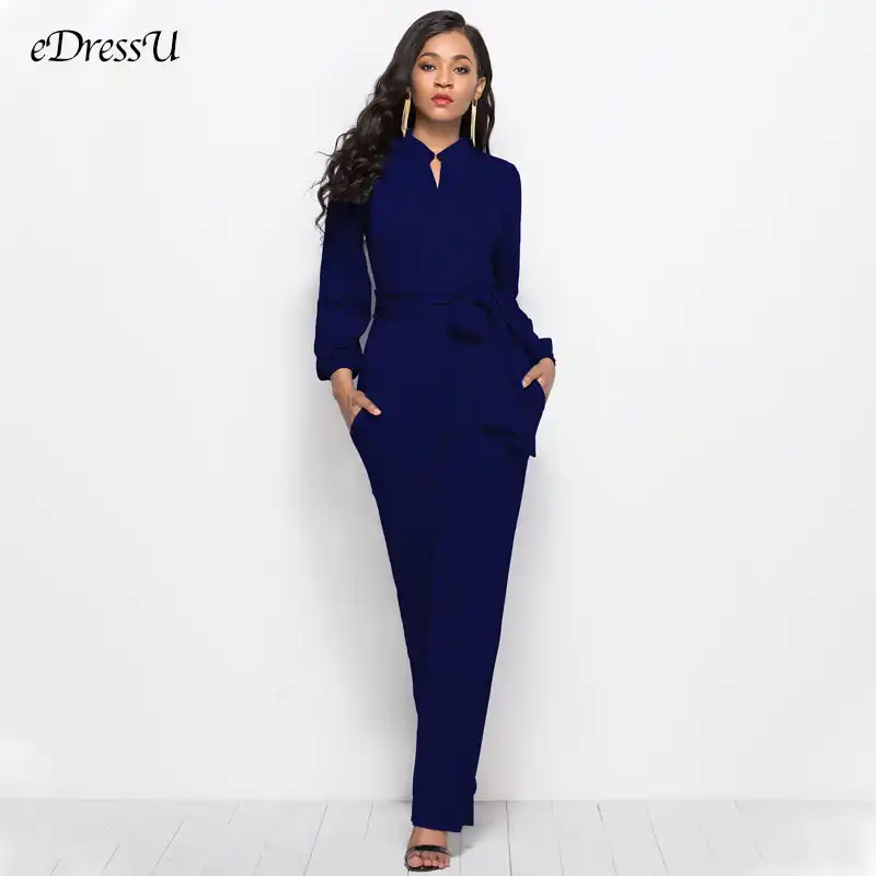 Wide leg pantsuit jumpsuit Clearance