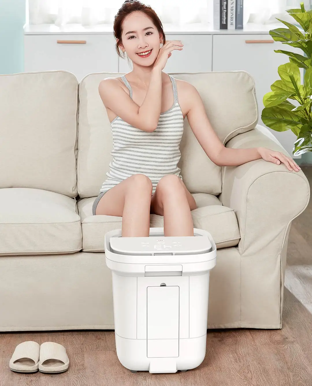 Xiaomi Mijia HITH умная ванночка для ног Q2 беспроводная версия SIE Технология микро давления 3D комфортный массаж управление приложением Mijia