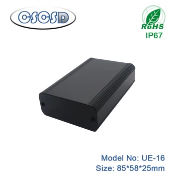 

Extruded Aluminum Enclosures waterproof PCB Instrument Electronic Project Box Case DIY junction box by CSCSD 1pcs 85*58*25mm