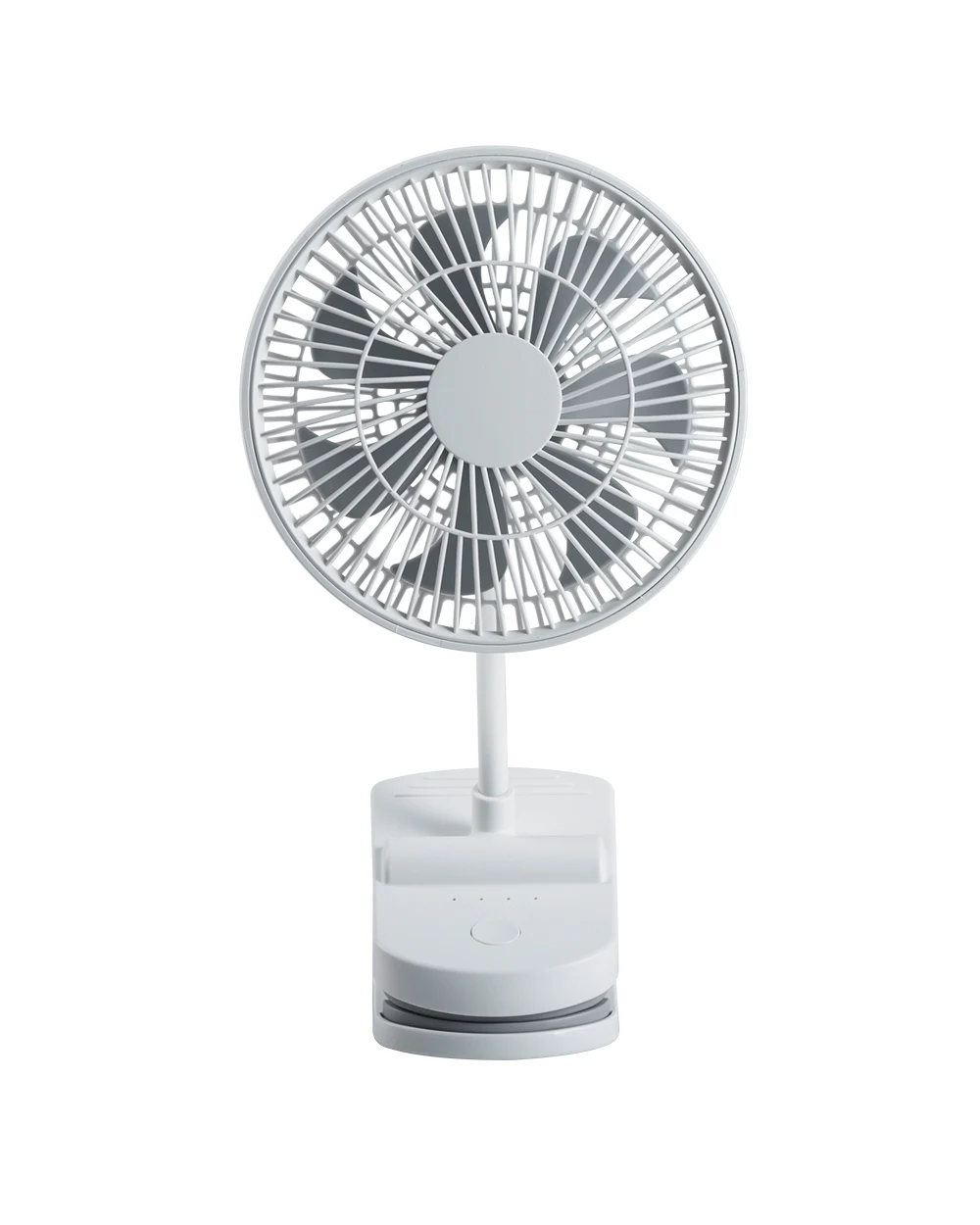 KASYDoFF Clip Fan Portable USB Stroller Fans with 4 Speeds Quiet Clip on Mini Table Fan 360° Rotatable Battery Operated White 6