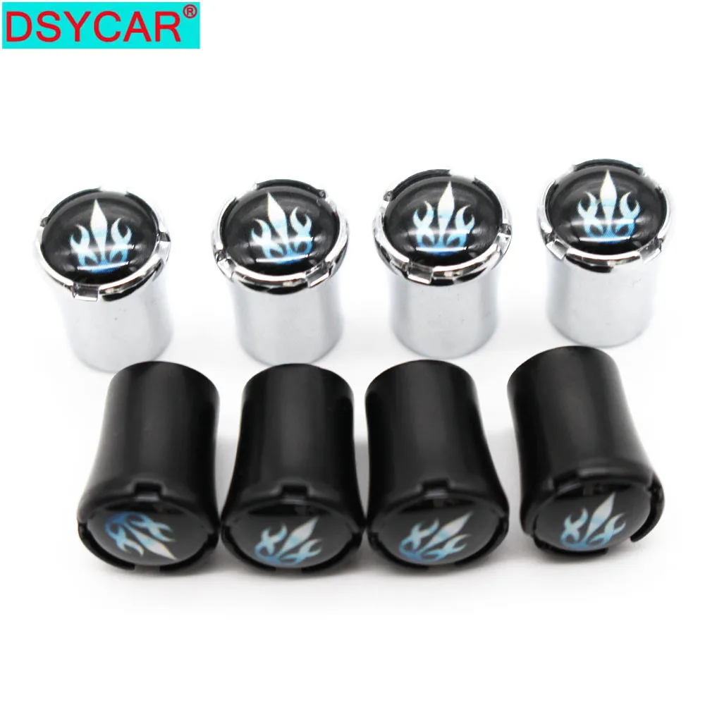 DSYCAR 4Pcs/Set Car Styling Zinc Alloy Car Tire Valve Caps Wheel Tires