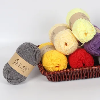 

50g/set Milk Cotton Yarn Wool for Kintting Crochet Thread Yarn for Kint Handmade Diy Wool Hat Scarf Crochet Thread