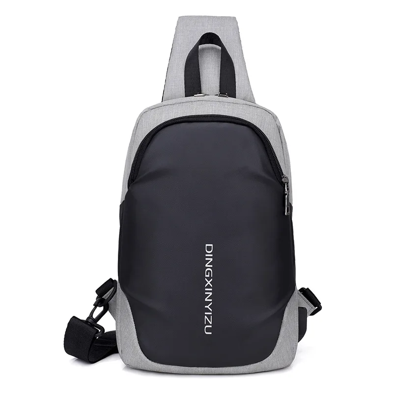 

Cross Border for Korean-style MEN'S Single-shoulder Bag Large Capacity Shoulder Bag Trend Casual Business Chest Pack Wholesale C